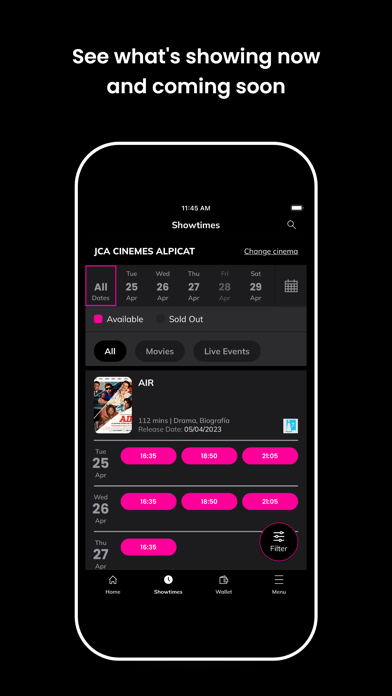 JCA Cinemes Screenshot