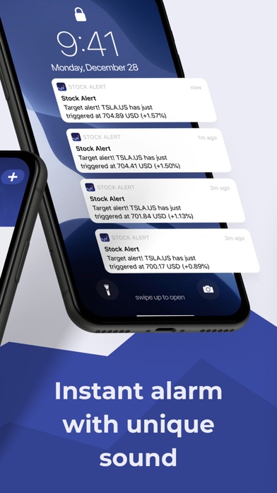 Stock Alert - Alarms & Tracker Screenshot