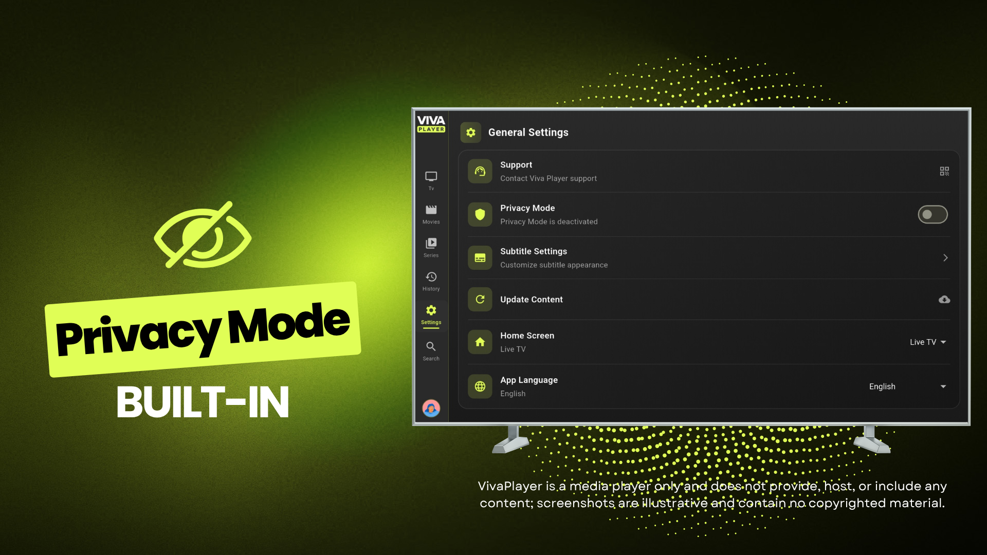 VivaPlayer - Media Player TV screenshot 7