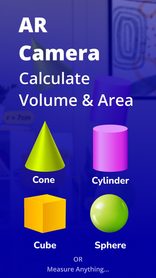 #1. AR Camera: Volume Calculator (iOS) Podle: Rajeev kumar