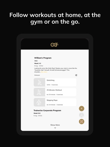 OGF Training iPad screenshot