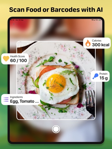 AI Calorie Tracker: Foxy Pal iPad screenshot