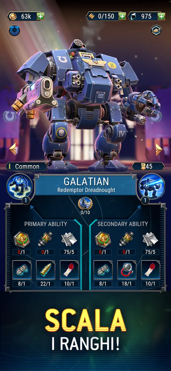 Warhammer 40,000: Tacticus ™ iOS Mod IPA screenshot 3 - iOS game interface