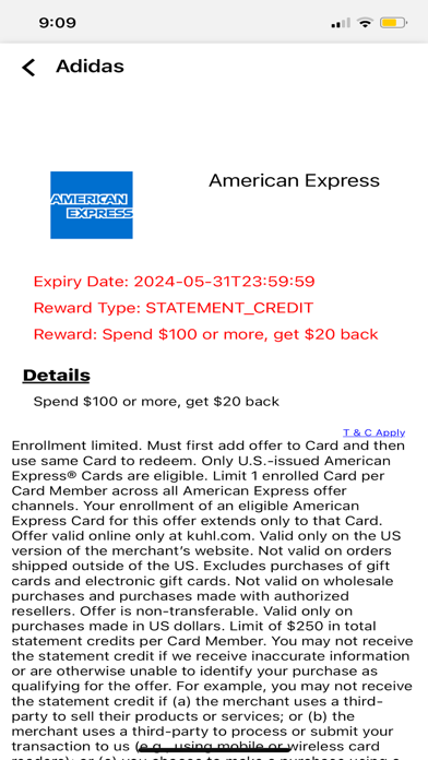 Coffers - cashback deals vault iPhone screenshot 6 - Shopping app