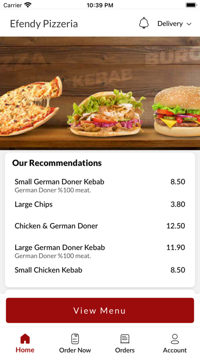 Efendy Pizzeria Screenshot