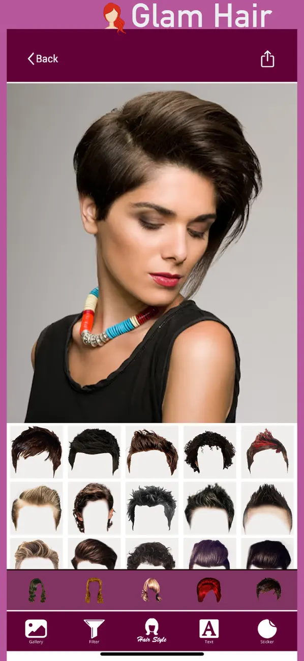 Screenshot #3 pour Glam Hair Cam : Trendy Tresses