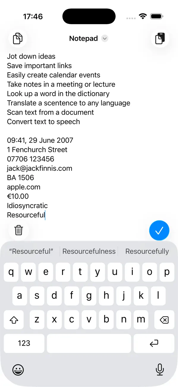 #1. Simple Quick Notepad (iOS) By: Jack Finnis