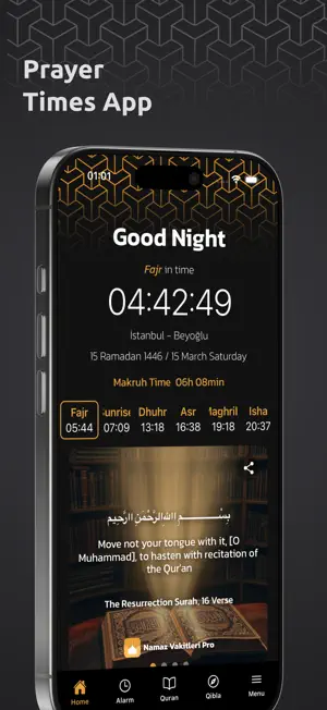 Prayer Times Pro 2026 screenshot 1