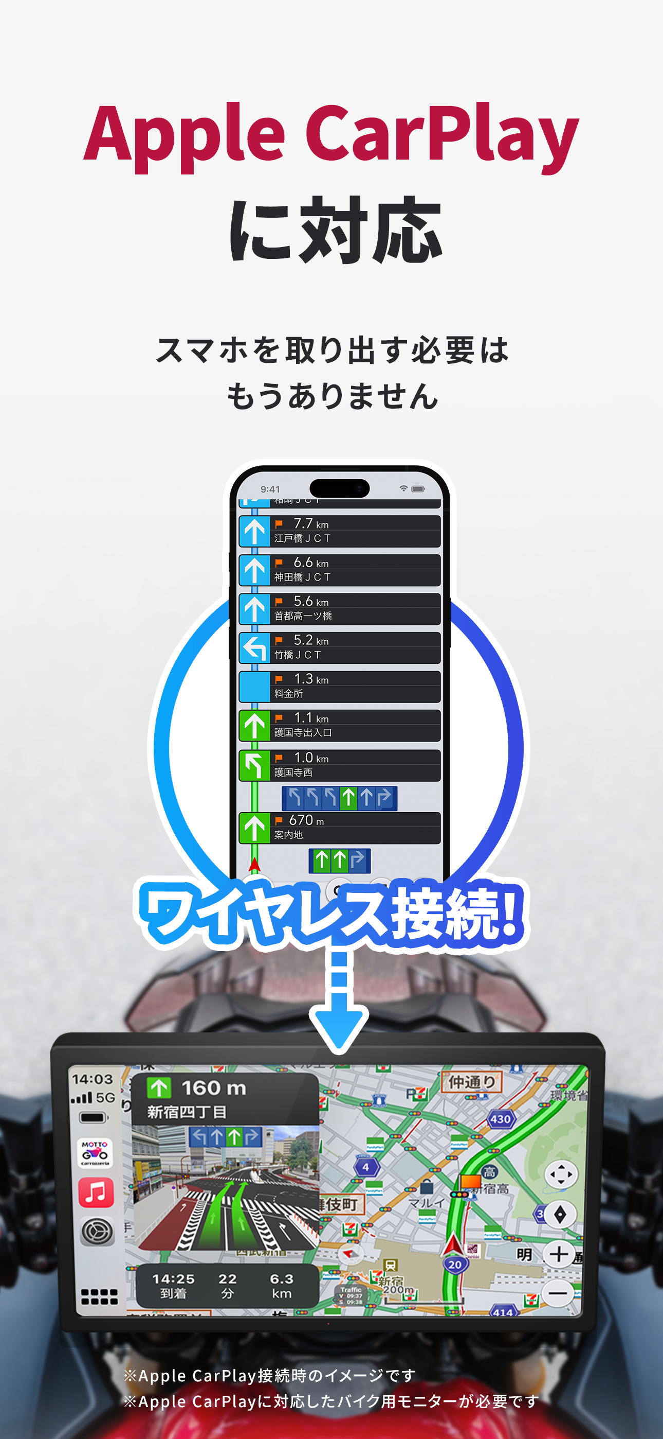 もっとごー原付バイク ナビ・オービスPioneer原付バイク