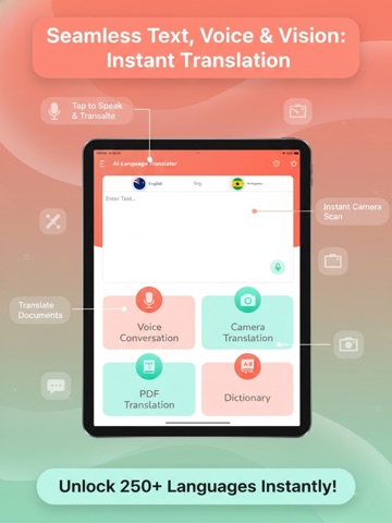 AI Translate: Voice & Camera iPad screenshot