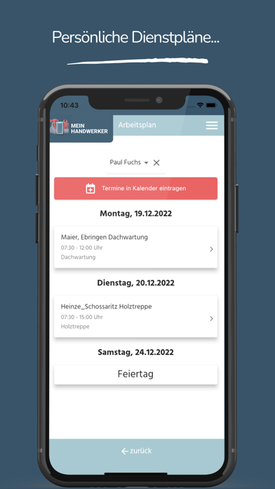 MeinHandwerker-App Screenshot