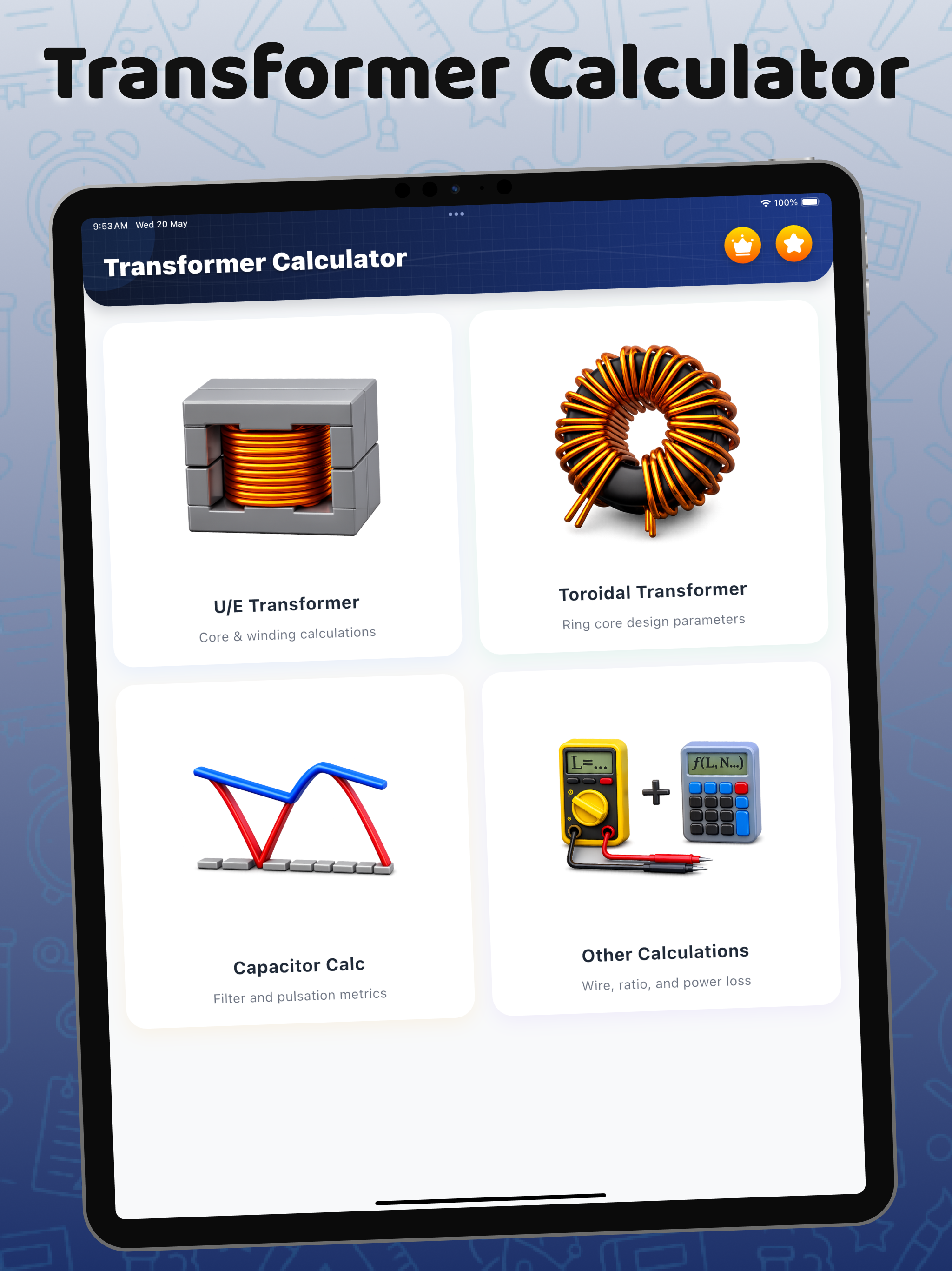 Easy Transformer calculator