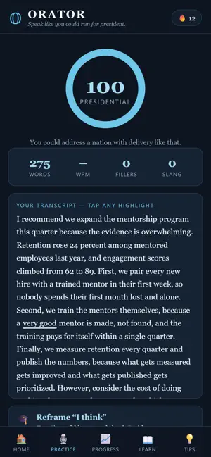 Orator: Speech Coach screenshot 4