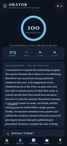Orator: Speech Coach Screenshot 4 of 5