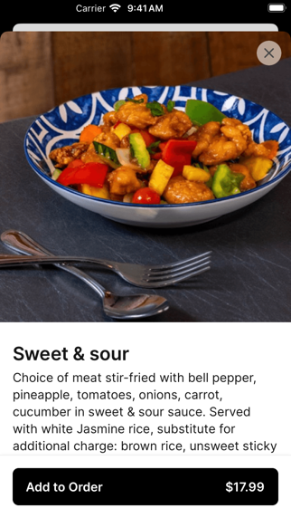 Chili Basil Thai Cuisine iPhone screenshot 4 - Food & Drink app