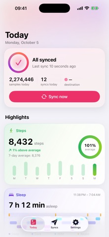 Sync for Health Screenshot 1 of 7