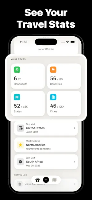 Worldly - Travel Tracker Map screenshot 4