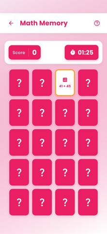 Math Brain Challenge iPhone screenshot