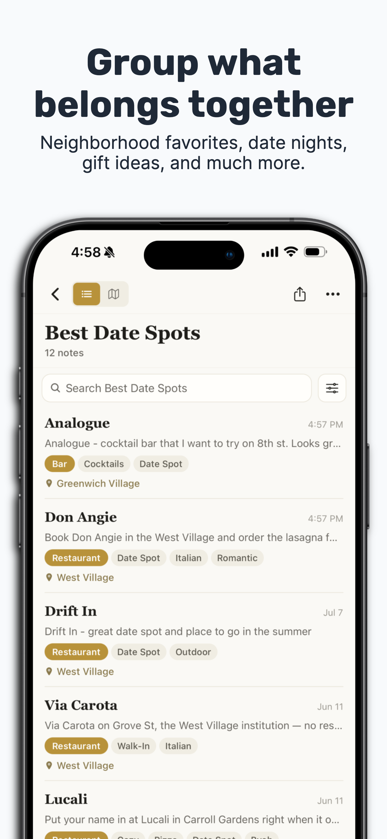 Nota - Save Places & Notes screenshot 5