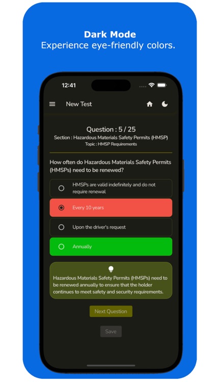 Entry Level Driver HazMat Test screenshot-3