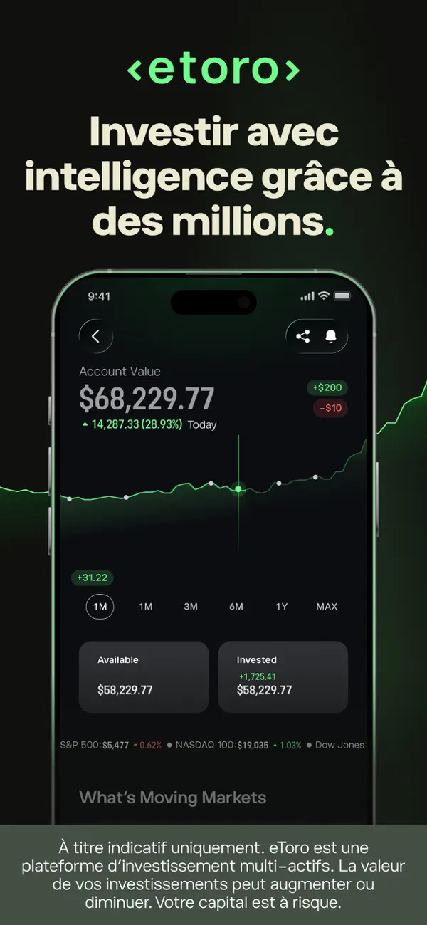 Screenshot #1 pour eToro: Trader & Investir