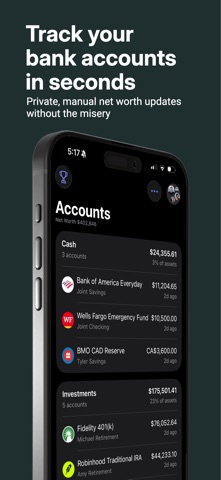 WealthTrunk: Net Worth Tracker Screenshot 2 of 8