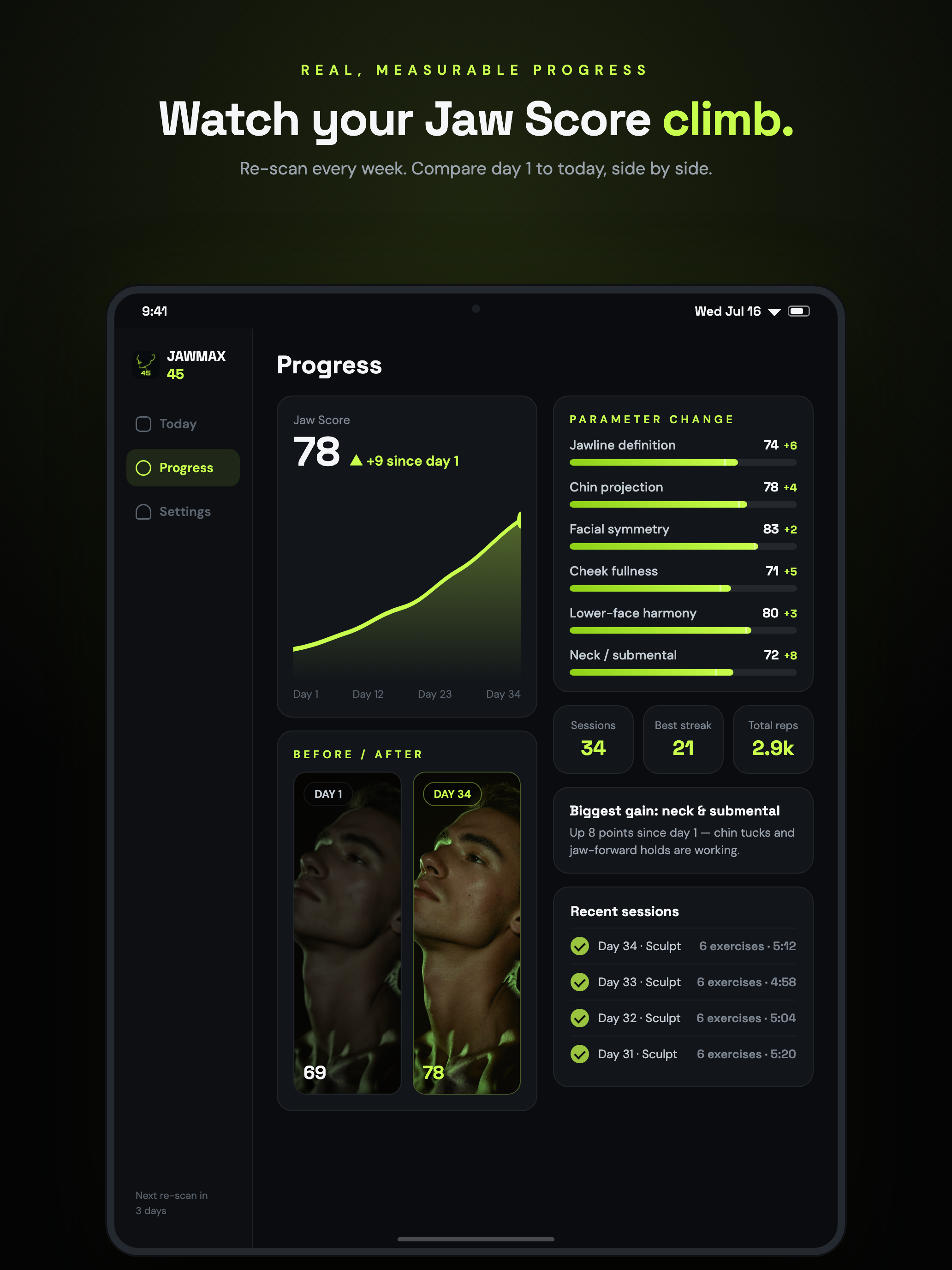 Jawmax 45: Jawline Trainer screenshot 10