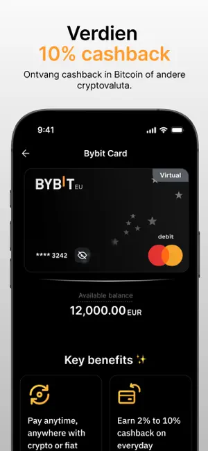 Bybit.eu: Koop BTC en Crypto iPhone screenshot 2