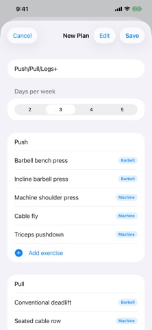 Bump: Workout Tracker iPhone screenshot