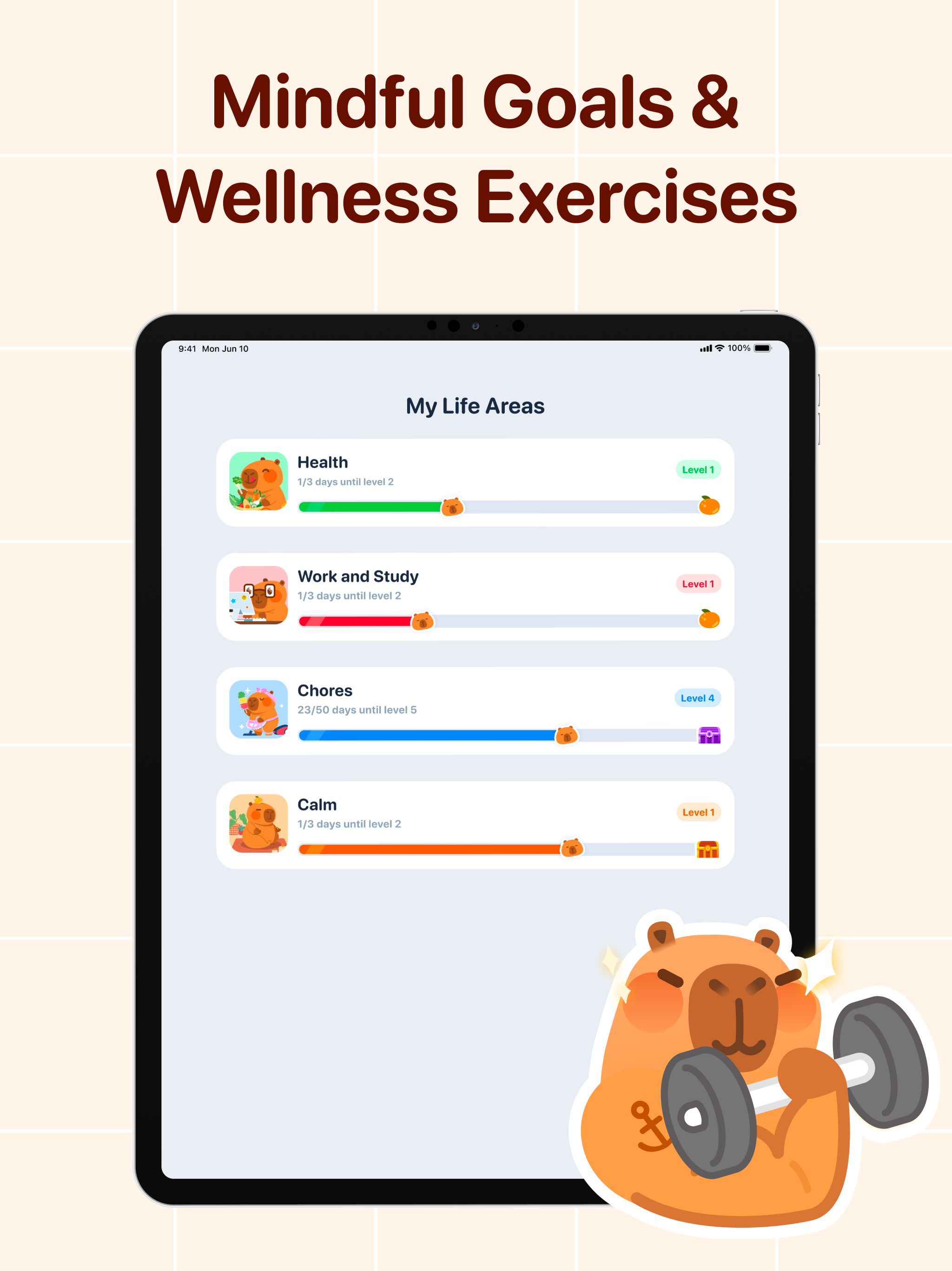 CapyCare: Your Self-Care Pet screenshot 15