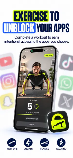 PushMore: Workout App Blocker screenshot 2