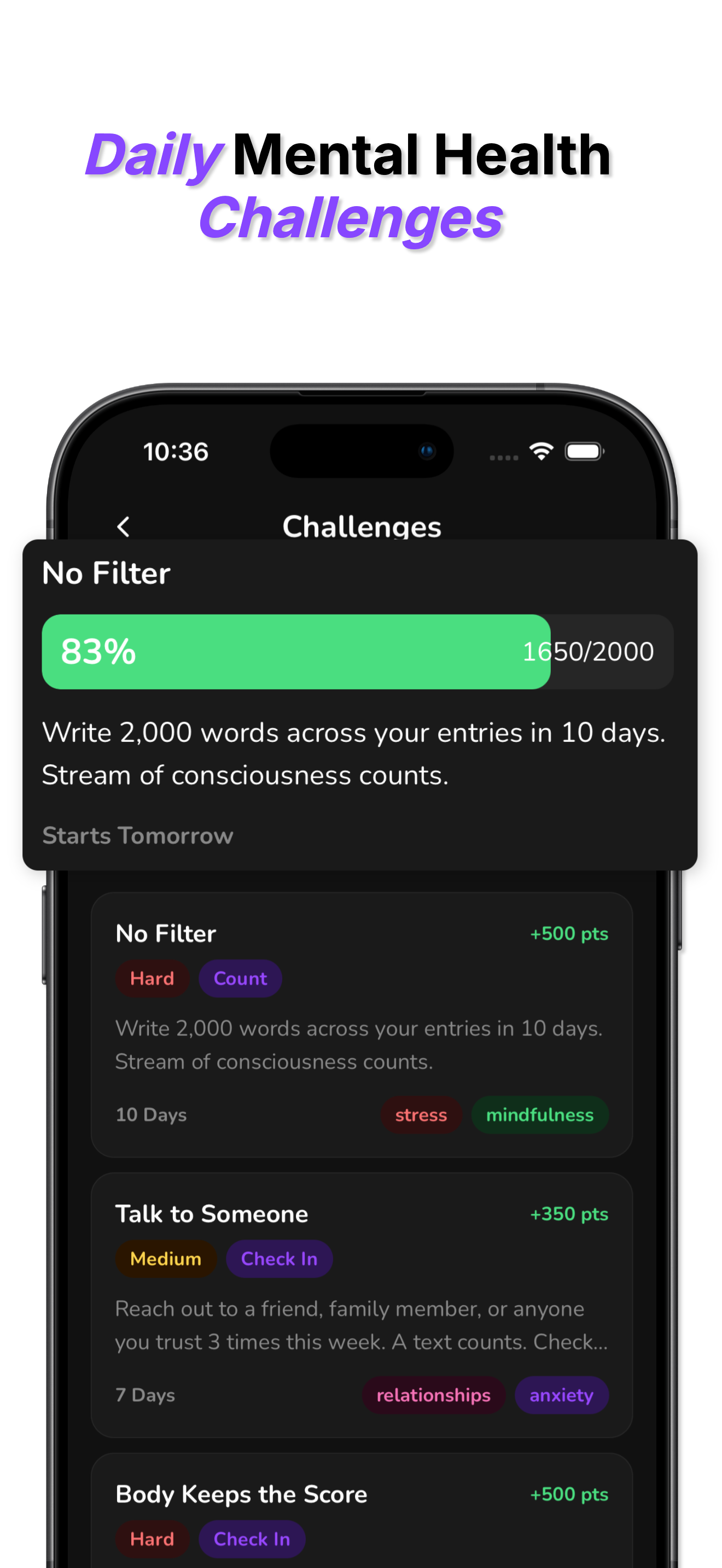 GuudMind: AI Health Journal screenshot 3