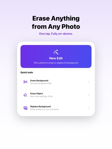 Photo Eraser: Object & BG AI iPad screenshot