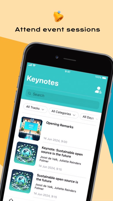 Unofficial WCEU2024 Event App Screenshot