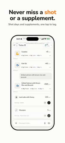 kcalm - AI calorie tracker Screenshot 5 of 7