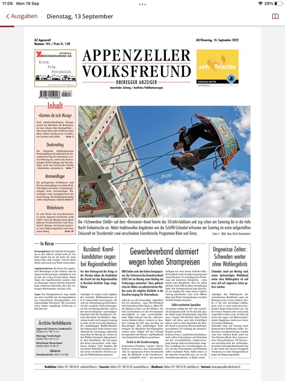 Screenshot #5 pour Appenzeller Volksfreund