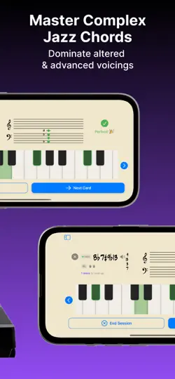 Capture d'écran de Jazz Piano Voicings Chords App sur iPhone 6