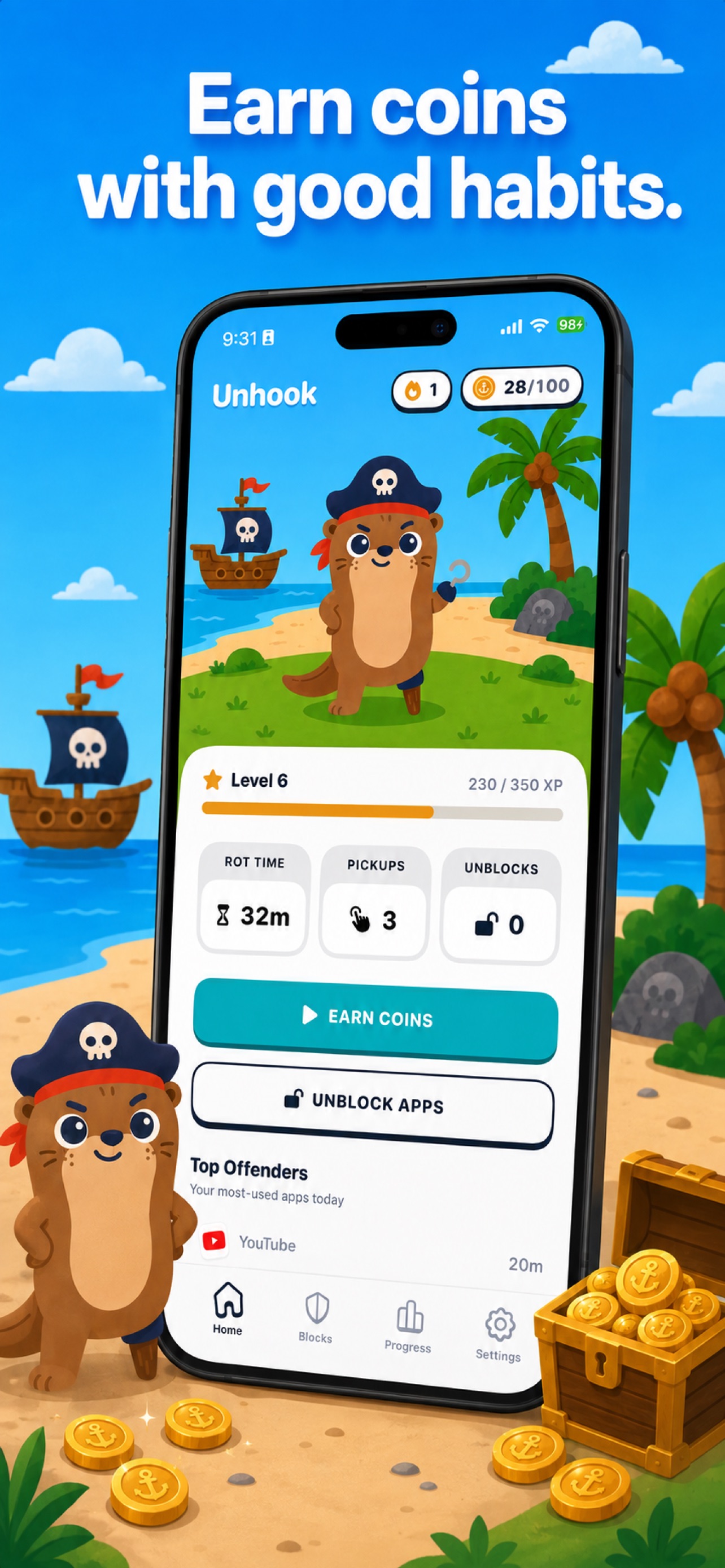 Screenshot 2 of Unhook: Screen Time Control