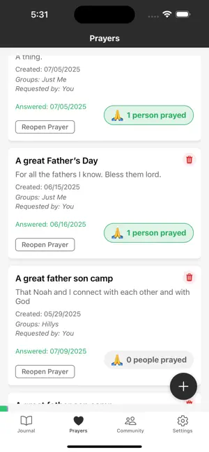 Daily Prayer Journal screenshot 2