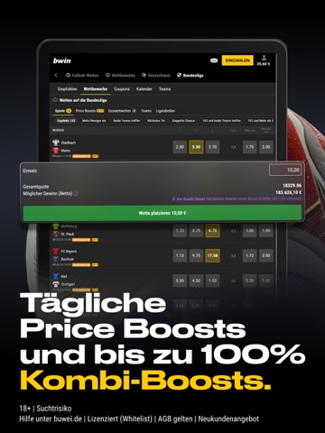 bwin – Sportwetten App iPad screenshot 4