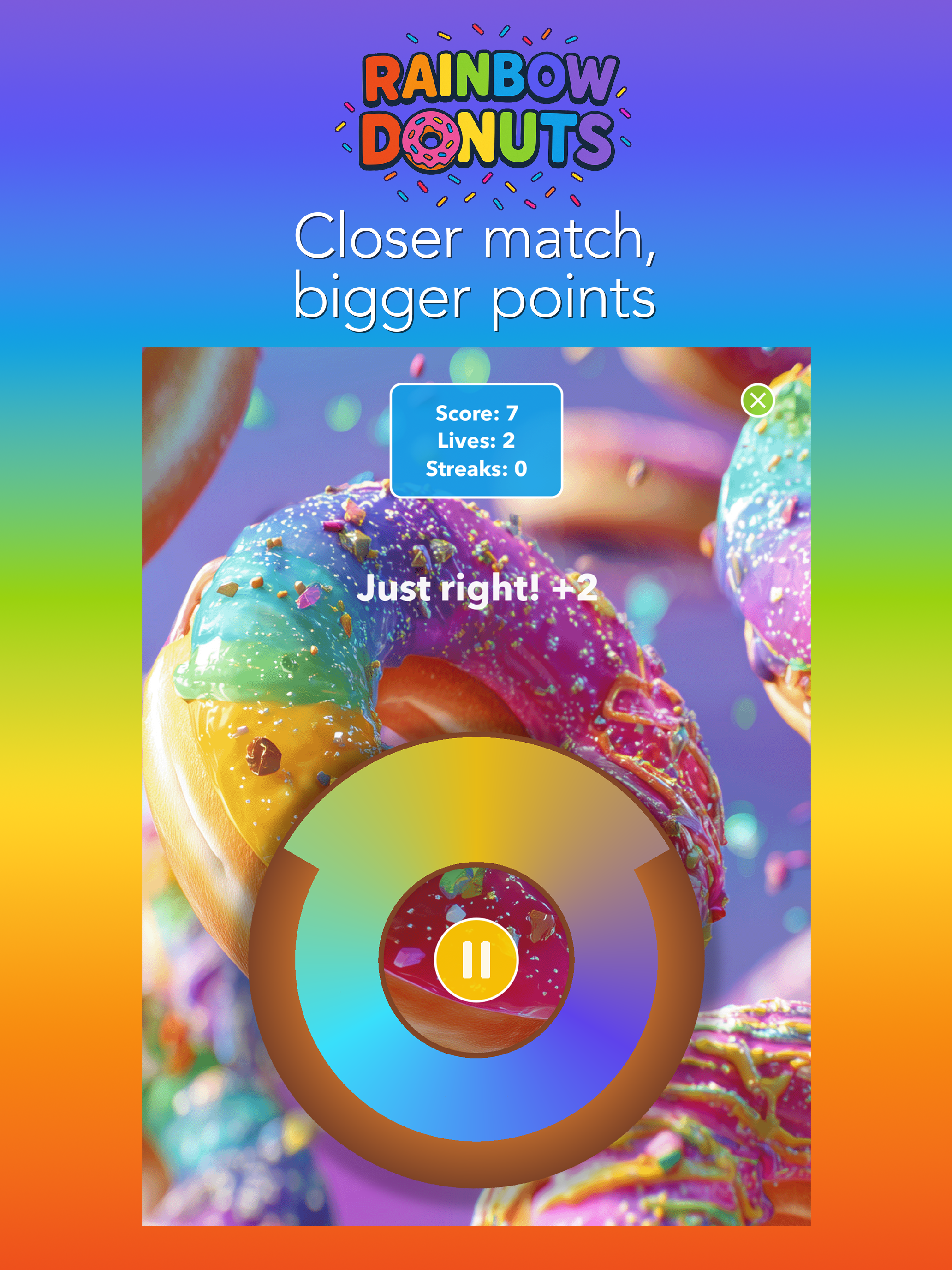 Rainbow Donuts screenshot 6