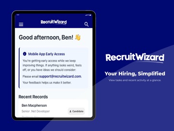 Recruit Wizard iPad screenshot