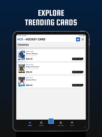Hockey Card Scanner - HC9 iPad screenshot