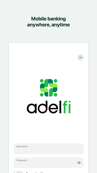 AdelFi Mobile Banking Screenshot