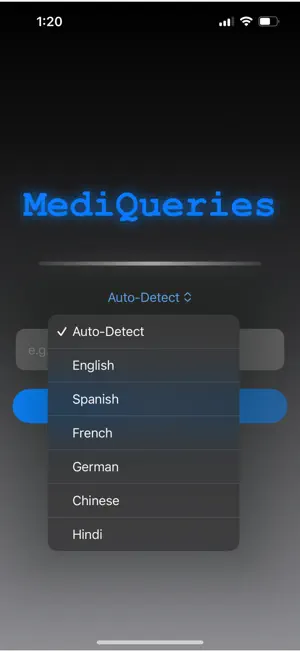 MediQueries screenshot 2