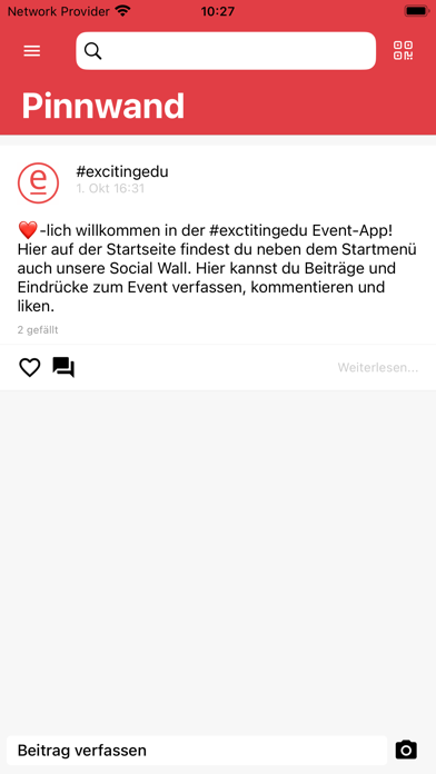 #excitingedu Kongress Screenshot