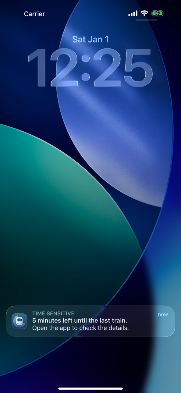 iPhone screenshot