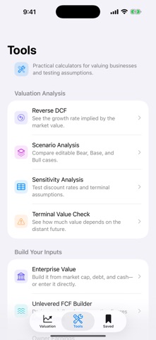 Value Investing Tools Screenshot 3 of 5