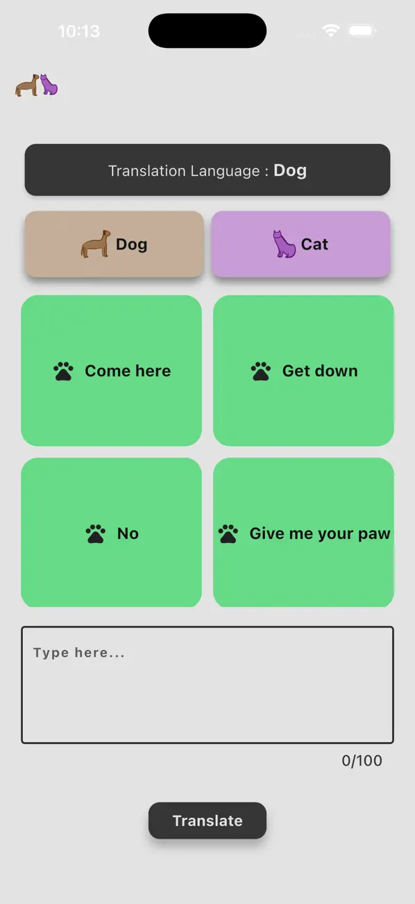Screenshot #1 pour MN - Dog & Cat Translator