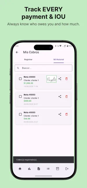 Sales Notes · Notas de Venta screenshot 3